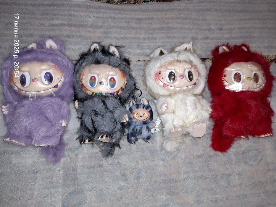 Labubu мякі великі лабубу зімомо zimomo тік ток 4 кольори дракончик