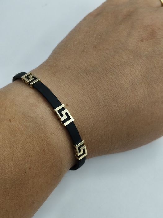 Złota Bransoletka Na Kauczuku Pr.585 Nowa Zapraszamy