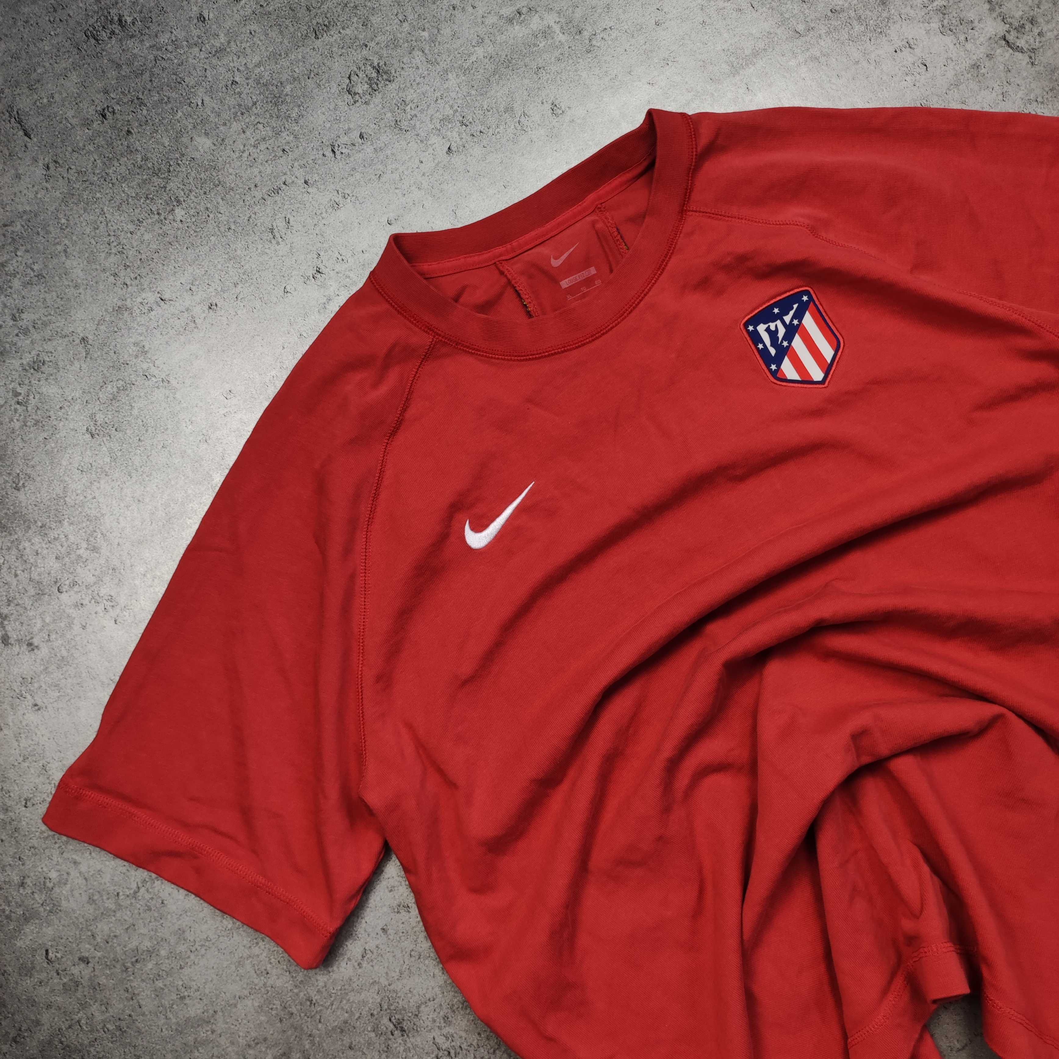 MĘSKA PREMIUM Koszula Piłka Nożna NIKE Athletico Madryt Czerwona Herb