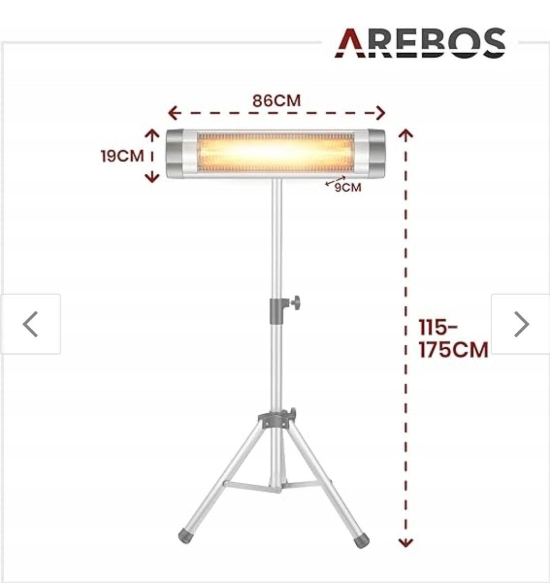 Promiennik podczerwieni Areobos 2500w