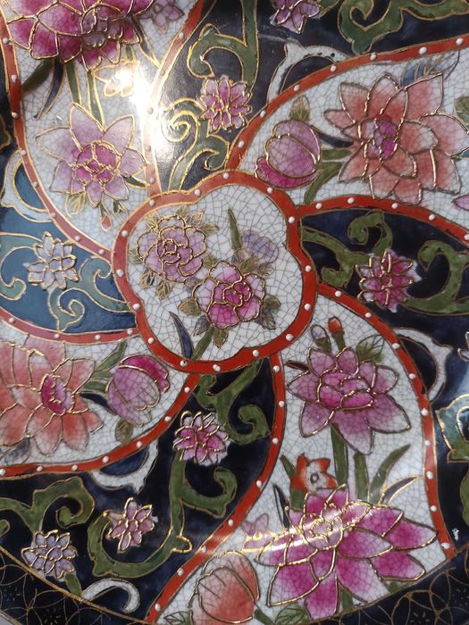 Prato vintage japonês Satsuma – 27 cm