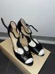 Czarne szpilki Gino Rossi Peep Toe sandały 39