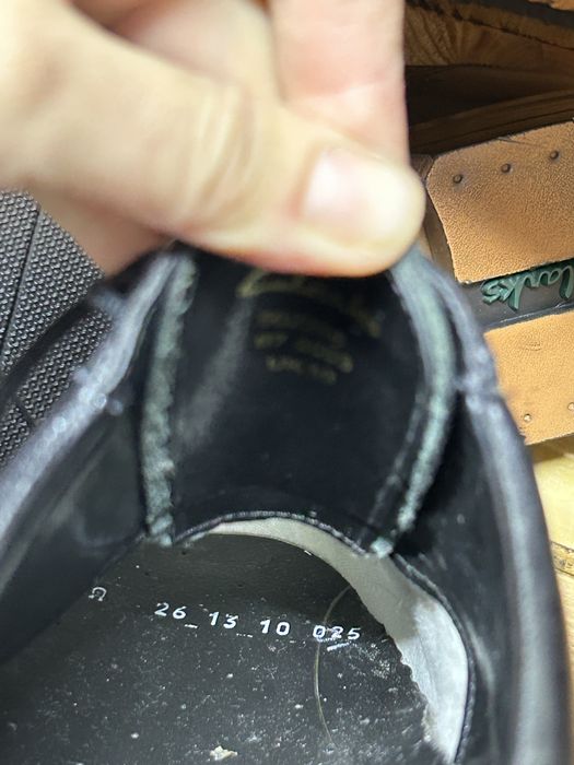 Шкіряні туфлі оксфорди чоловічі Clarks extra wide 10 (44)