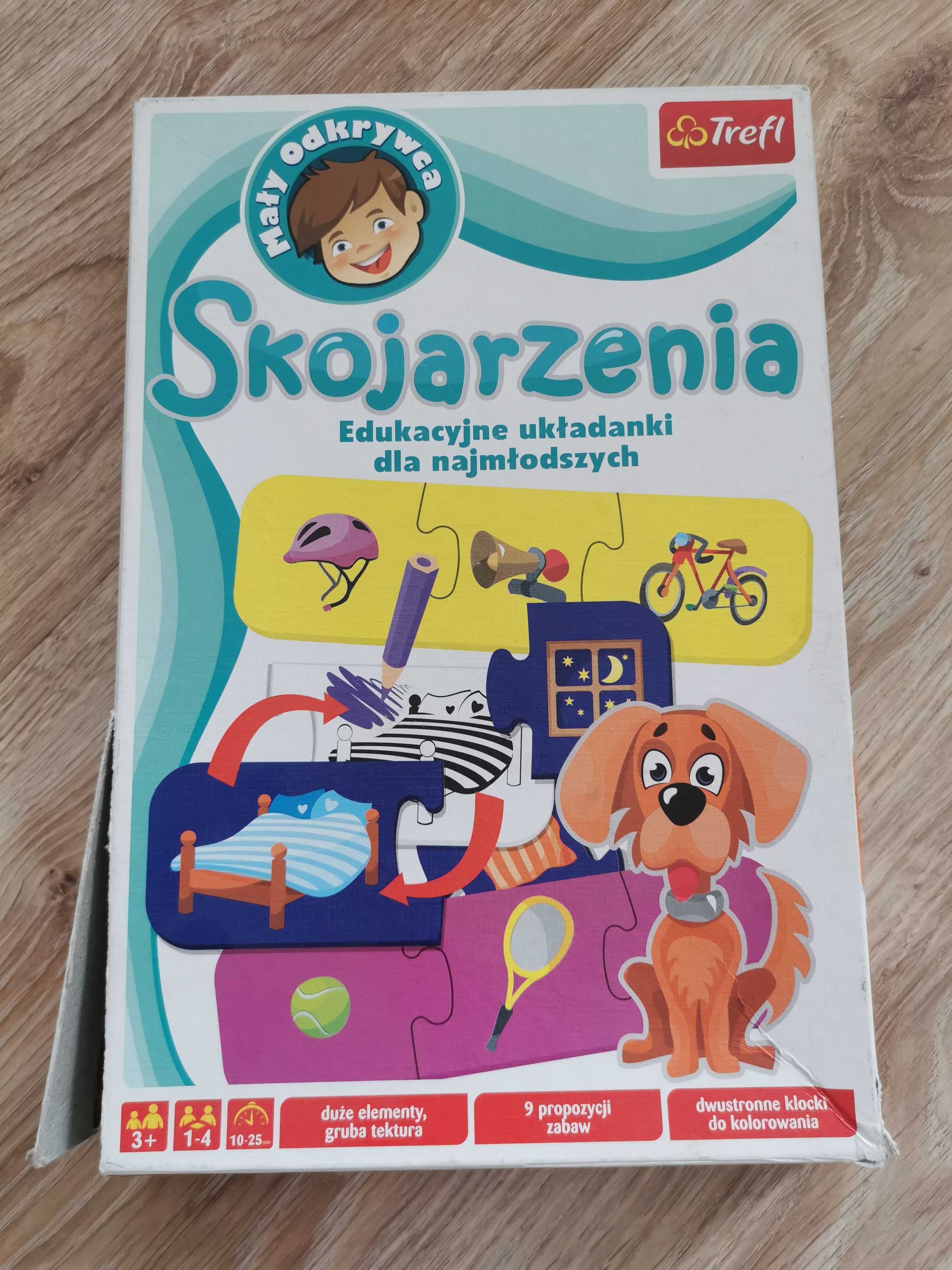 Mały Odkrywca Skojarzenia edukacyjne układanki dla najmłodszych 3+