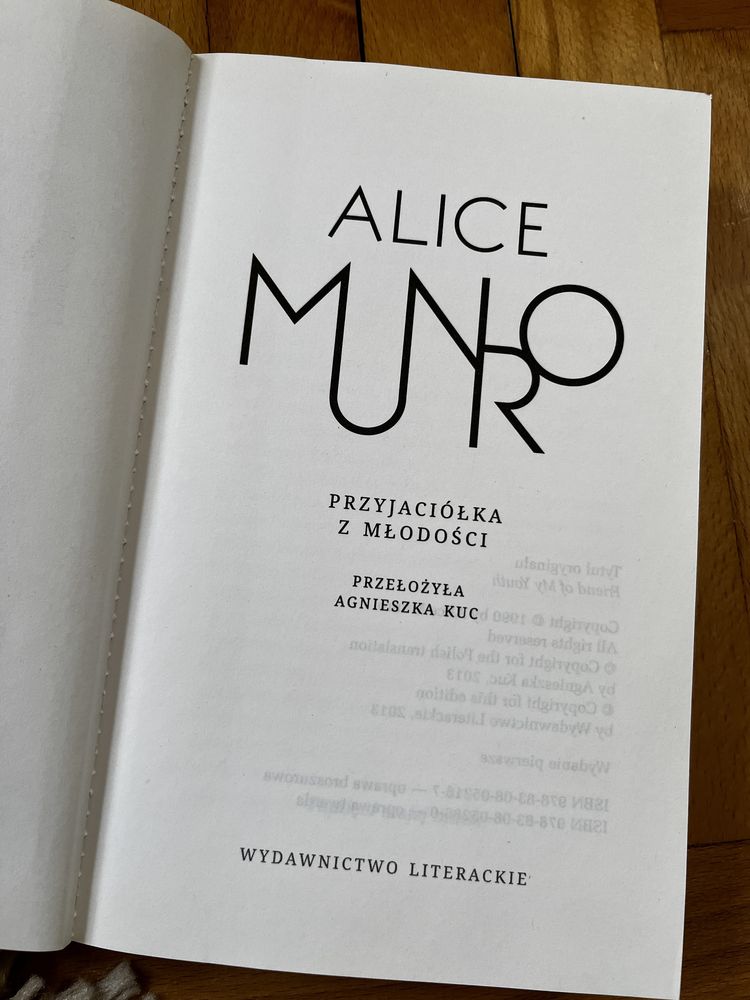 Alice Munro „Przyjaciółka z młodości”
