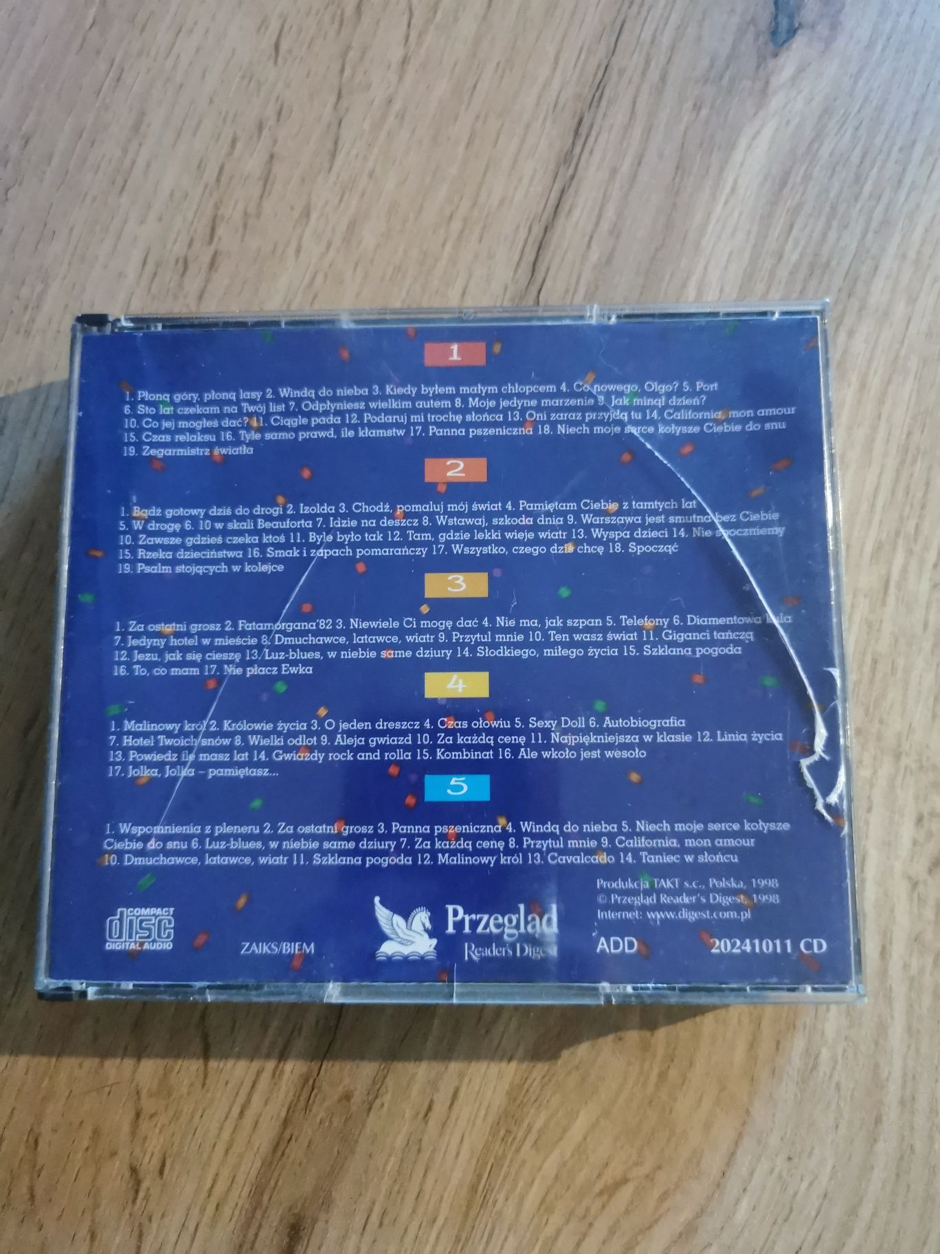 Polskie przeboje lat 70 i 80, 5 Płyt CD
