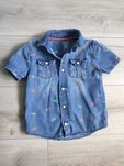 Koszula  jeans jeansówka w dinozaury 1.5-2 chłopięca chłopca miękka 18