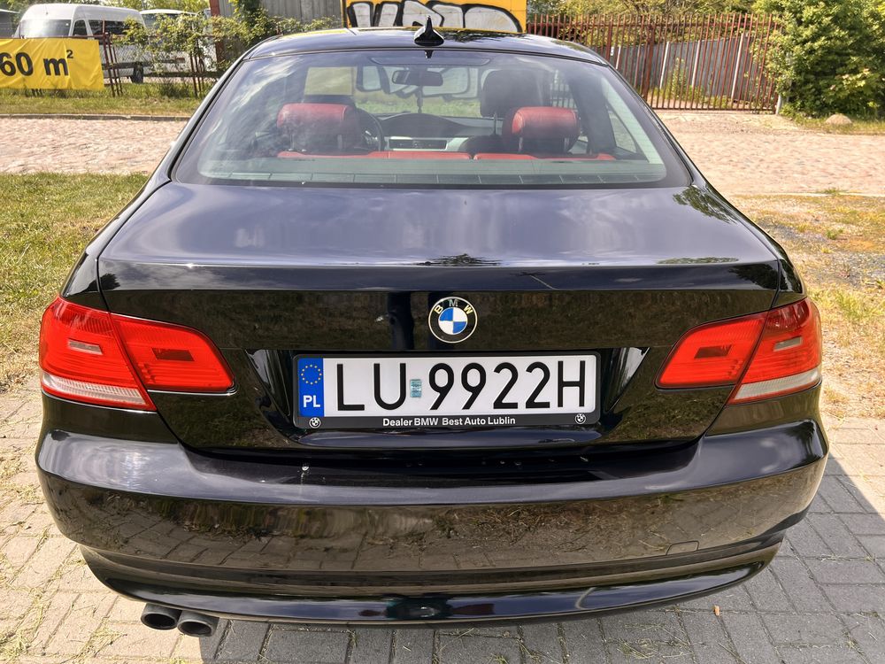BMW E92/3.0Pb/260KM/czerwone skóry/łopatki/mega stan/bez wkładu