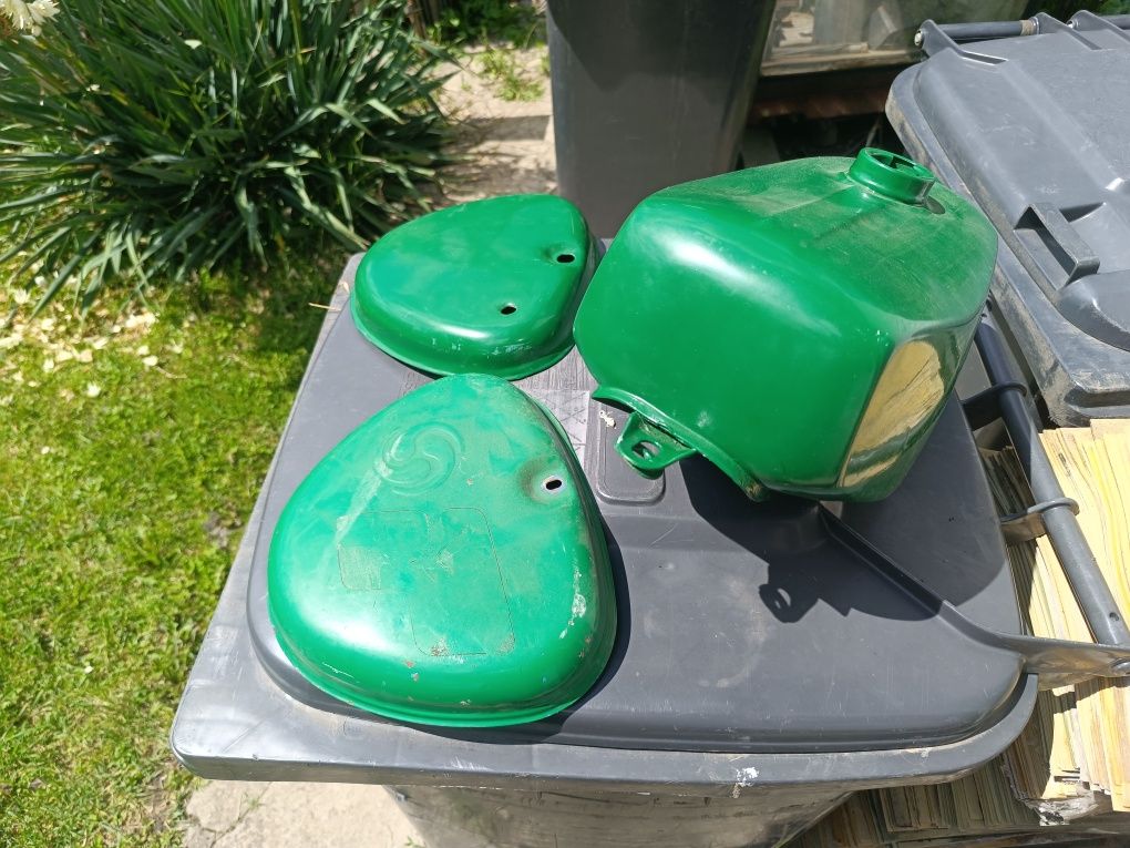 Zbiornik paliwa bak + boczki osłony Simson S51 oryginał  DDR