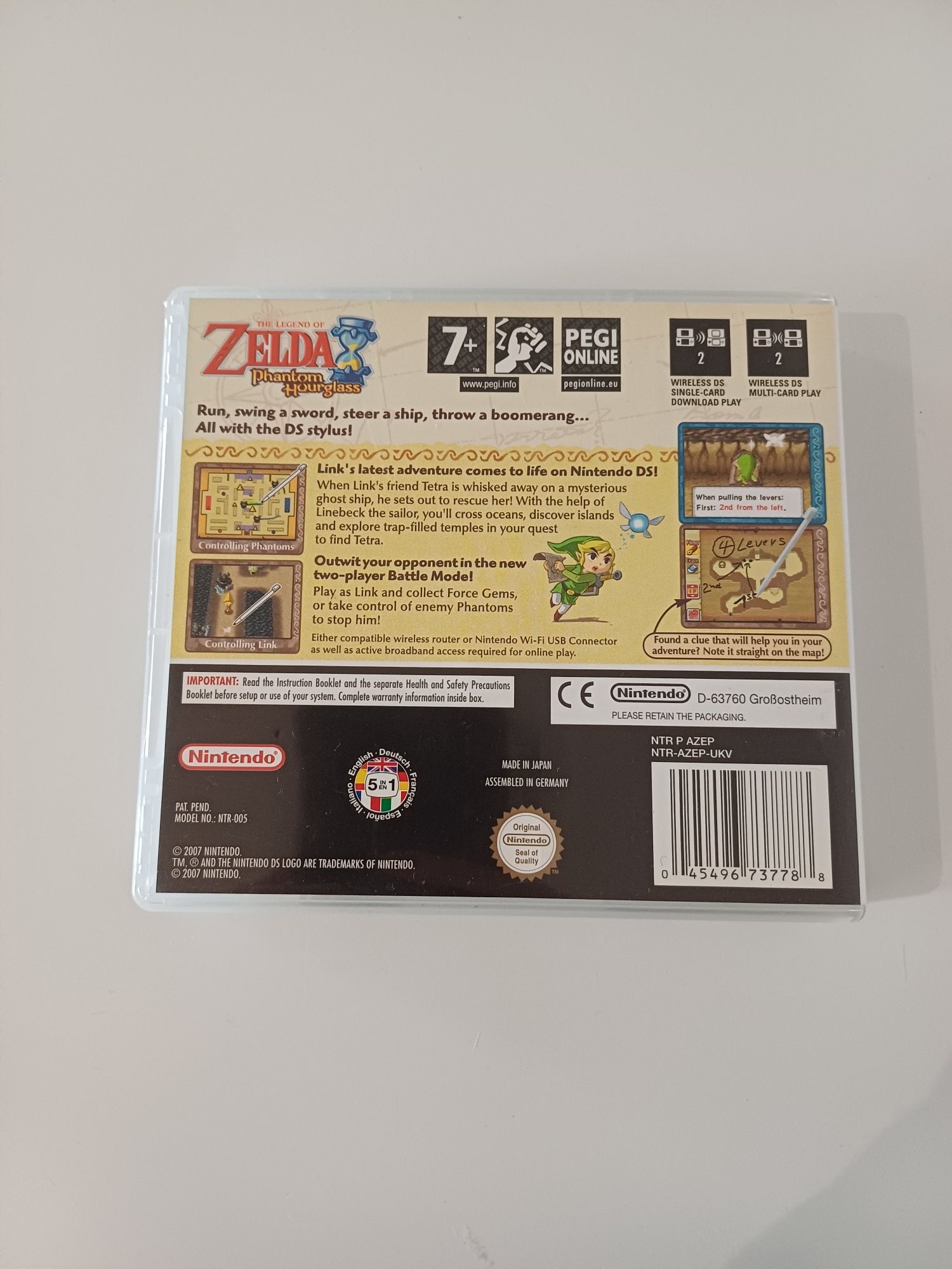 The Legend of Zelda Phantom Hourglass Nintendo DS oryginalna