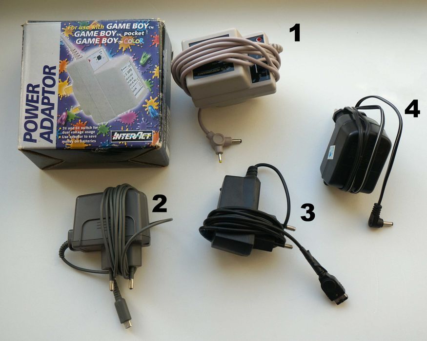 Блоки живлення для консолей Nintendo (GB, Pocket, Color, DS Lite, GBA)