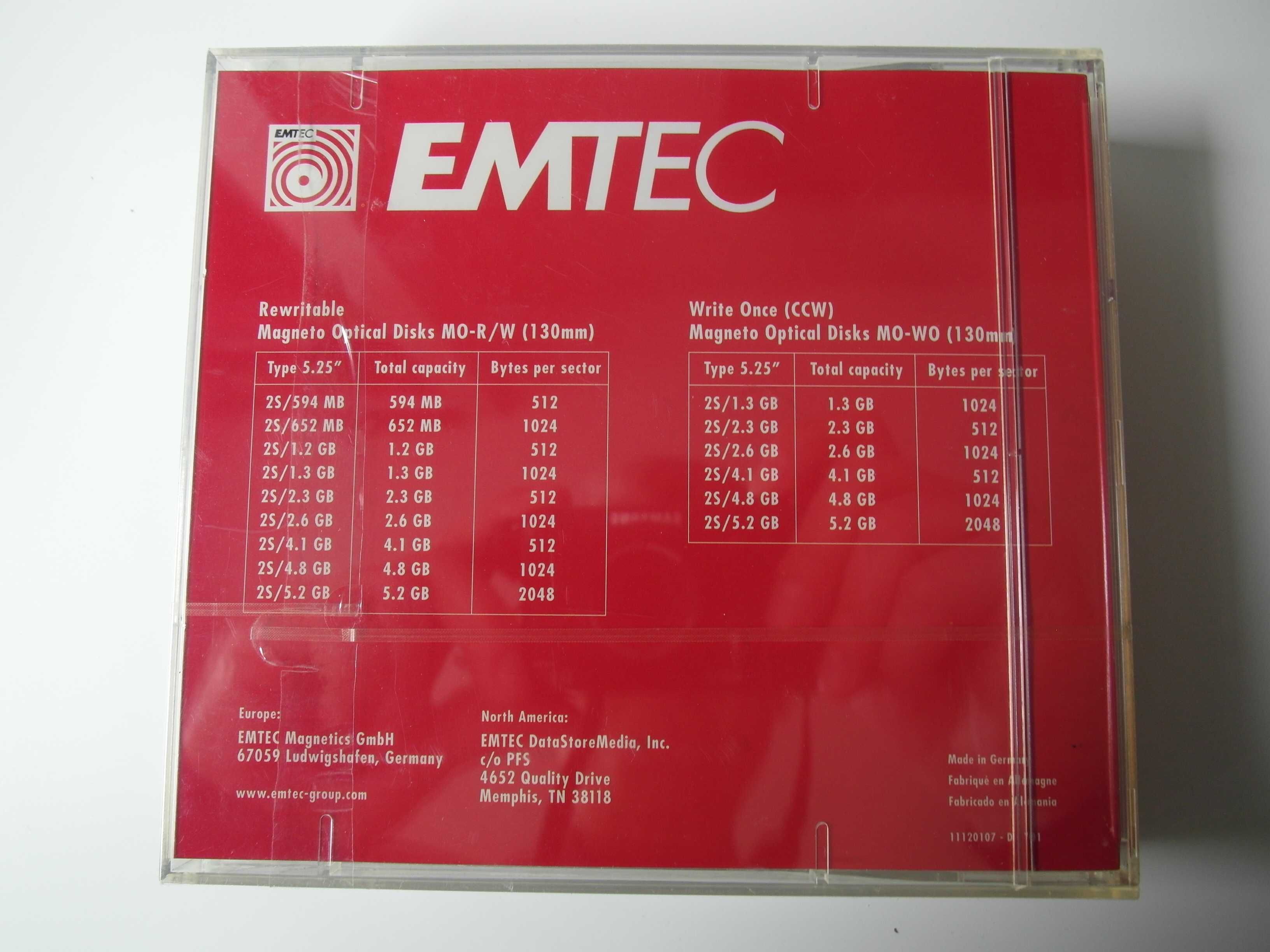 EMTEC-BASF Dysk Magneto-Optyczny MO-RW 5.25″