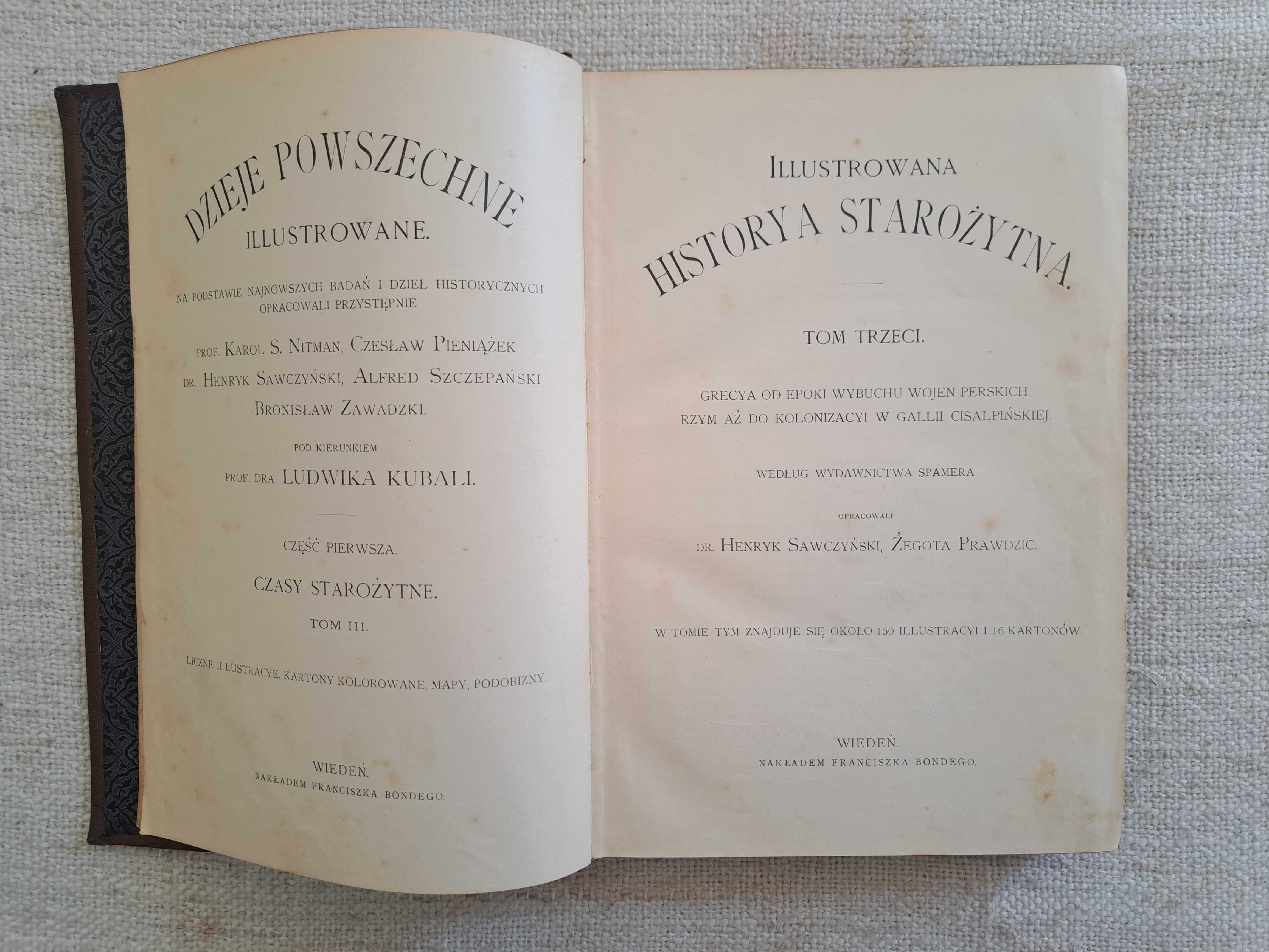 1894 rok. Ilustrowana Historya Starożytna. Tom III