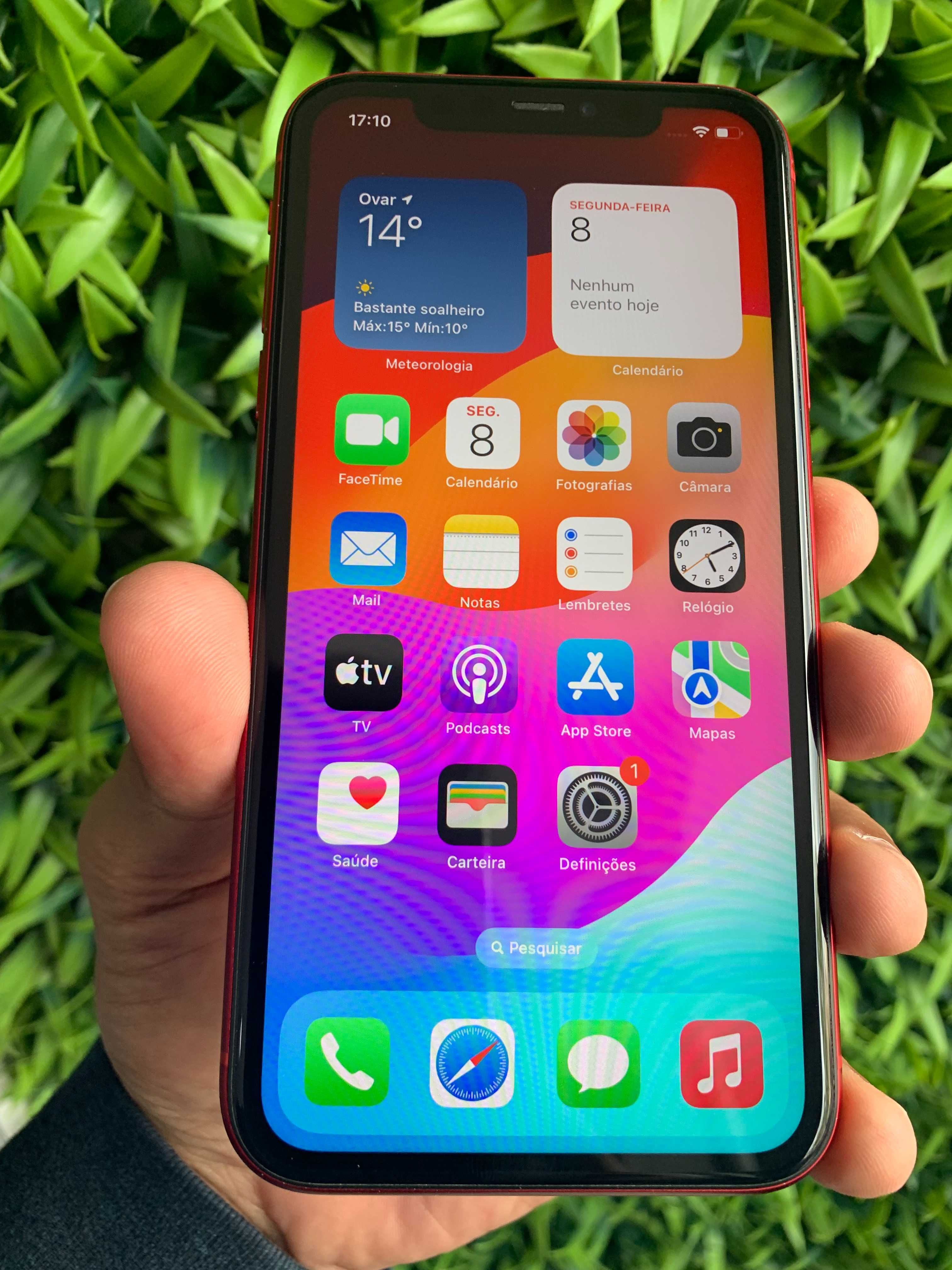 iPhone 11 64GB Vermelho - Bateria 100% - Loja Ovar