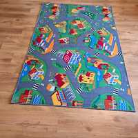 Używany dywan dziecięcy (miasto, ulice) 200x130