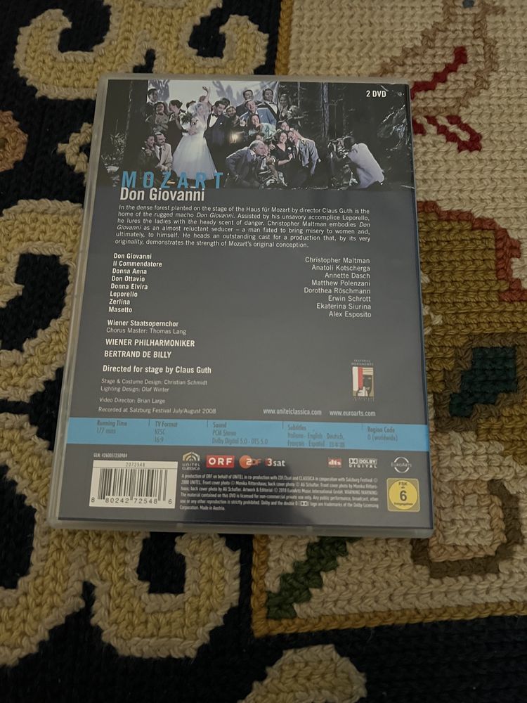 Mozart don giovanni 2 dvds
