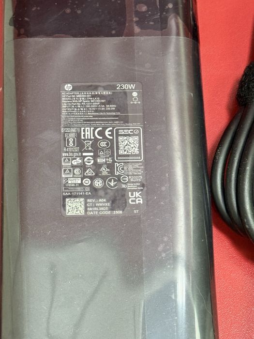 Зарядне до ноутбука HP adapter 200w/230w/330w  Blue Pin