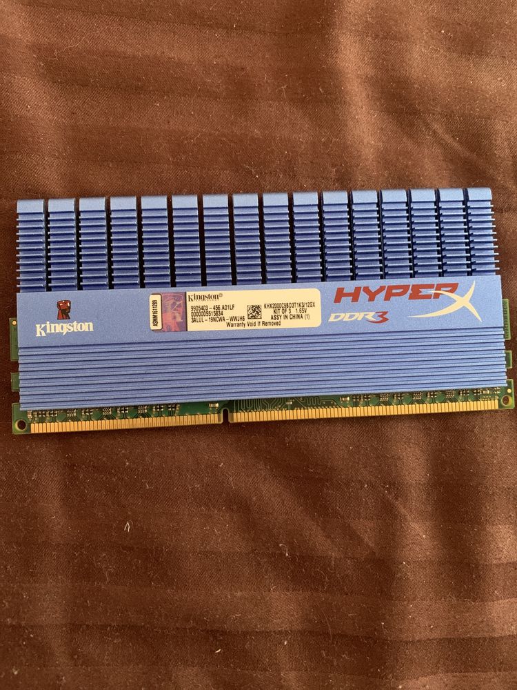 Оперативная память RAM HyperX DDR3 4GB kingston 2 планки