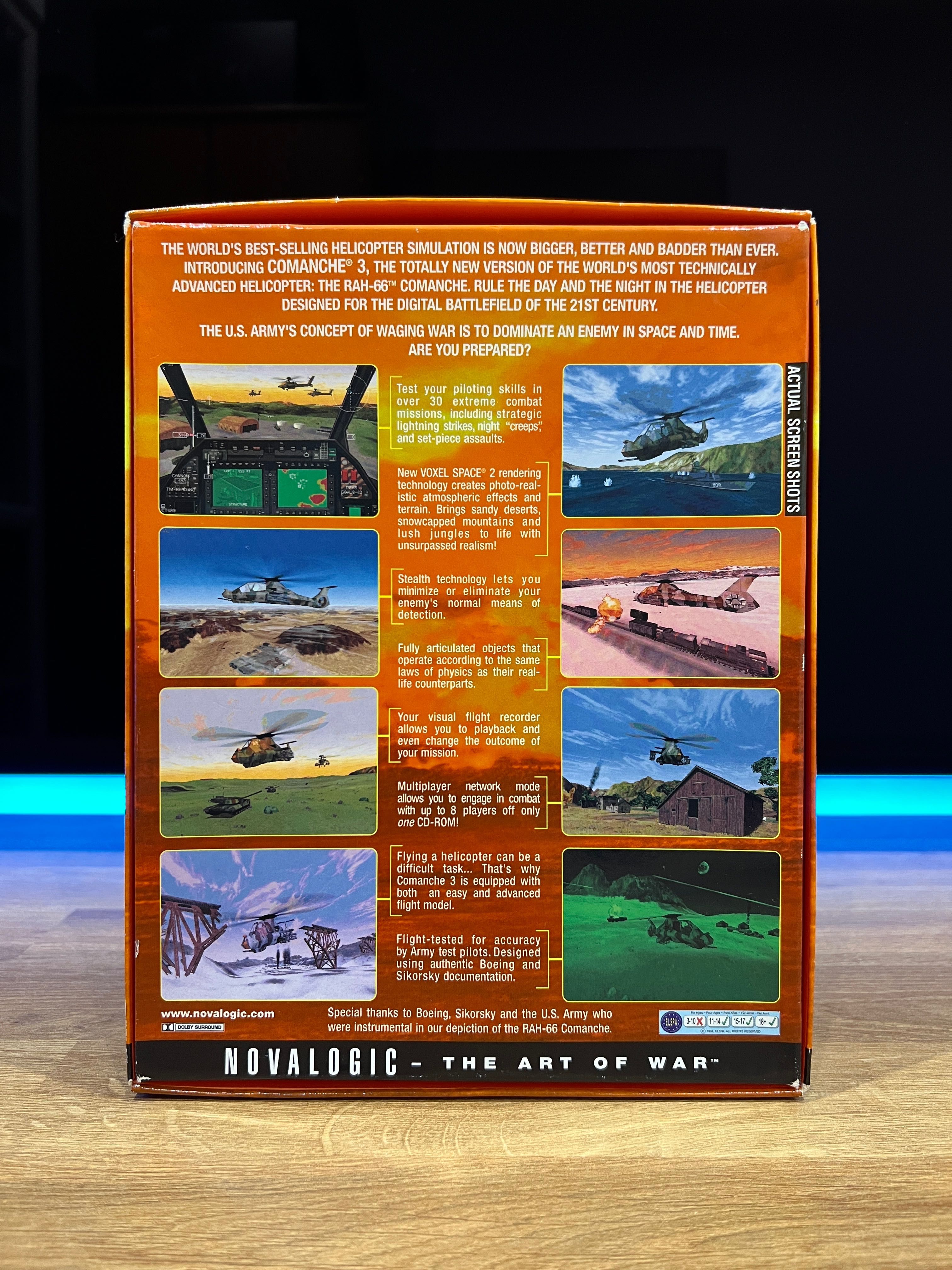 Comanche 3 (PC EN 1997) BIG BOX angielskie premierowe wydanie