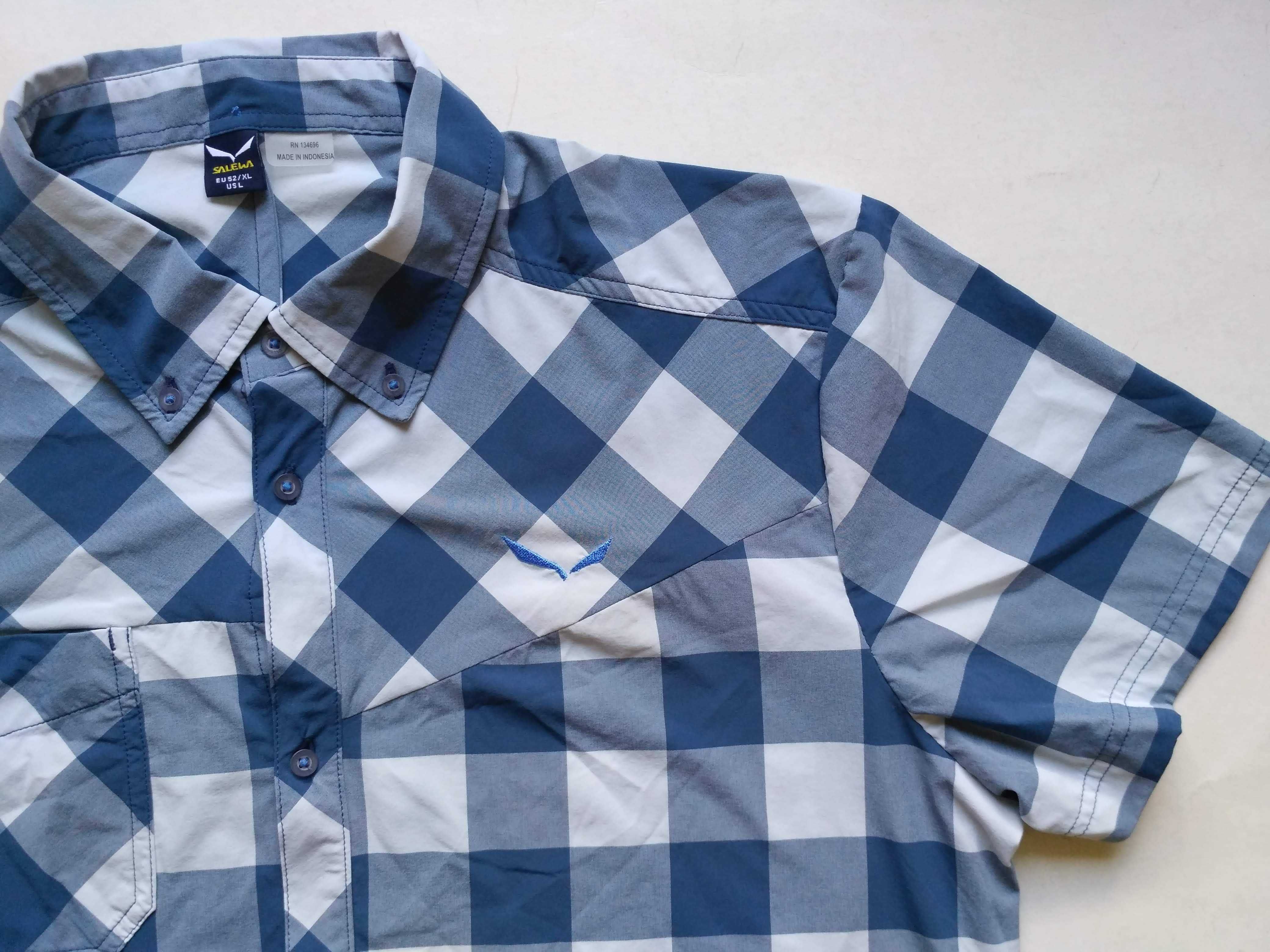Сорочка SALEWA Puez EU52 L-XL DRYTON blue трекінгова