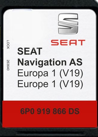 MAPA SEAT 2024,/2025 AS V19 Leon Ibiza Ateca Arona Toledo MIB2