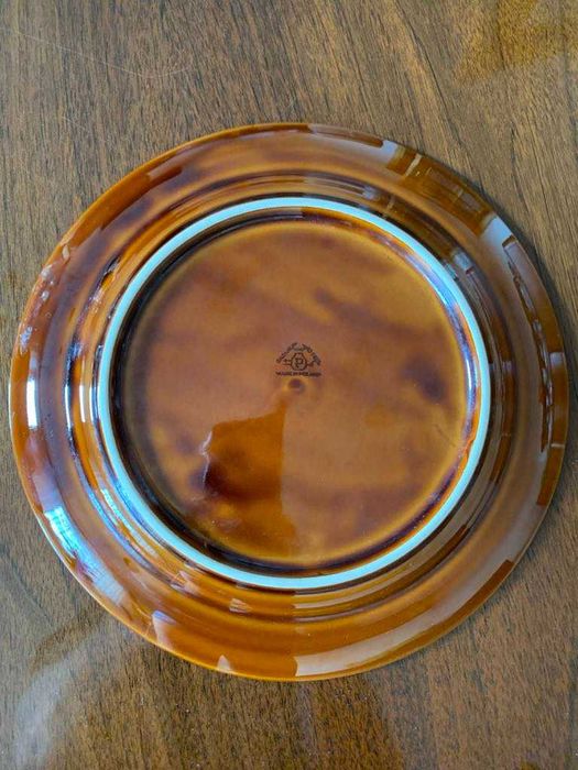 talerze płaskie, obiadowe porcelit PRUSZKÓW, vintage, idealne - PRL