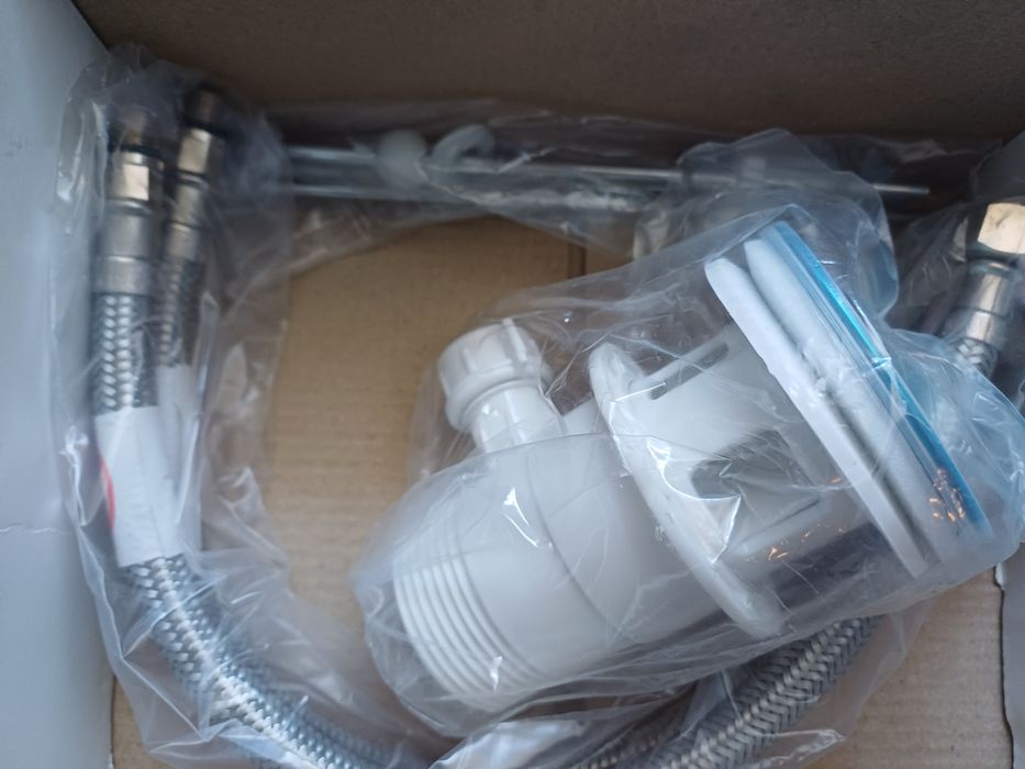 Bateria jednouchwytowa, kran biał do łazienki, NOWY