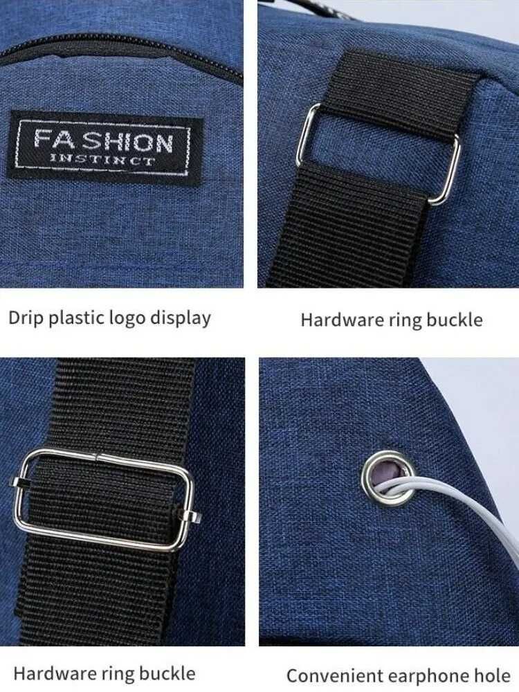 Plecak cross-body nerka torebka na ramię na pasku saszetka nylonowa