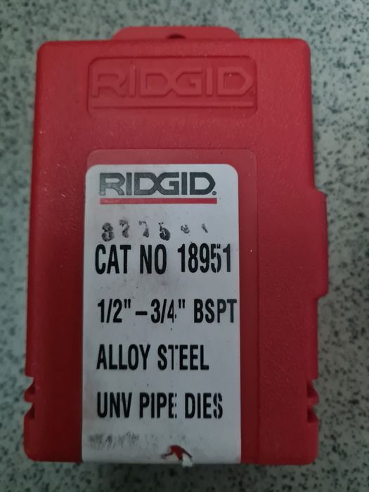 Noże narzynki RIDGID 1/2"-3/4” BSPT 18951