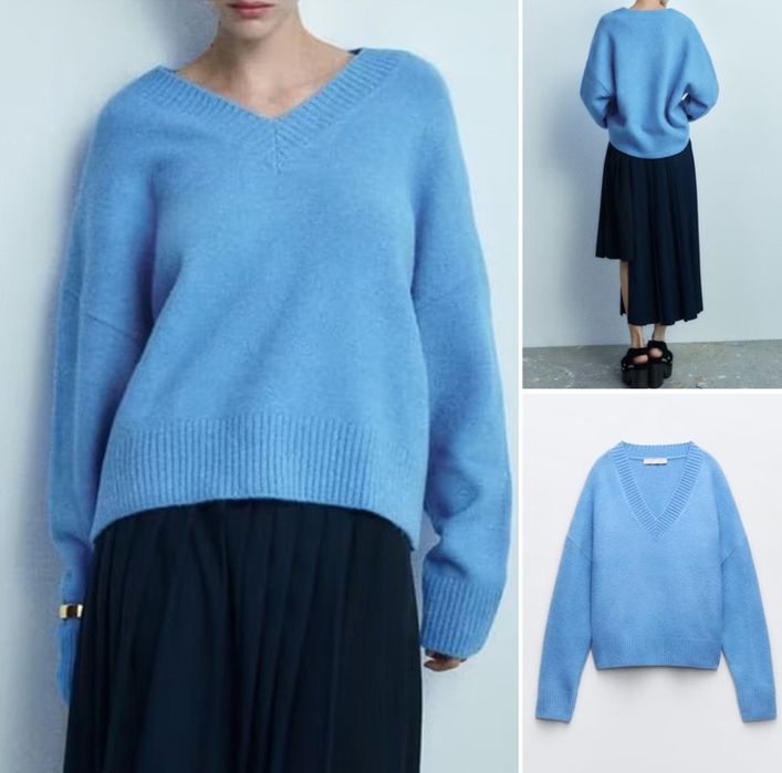 Светр жіночий Zara блакитного кольору