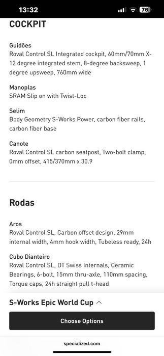 Bicicleta Specialized