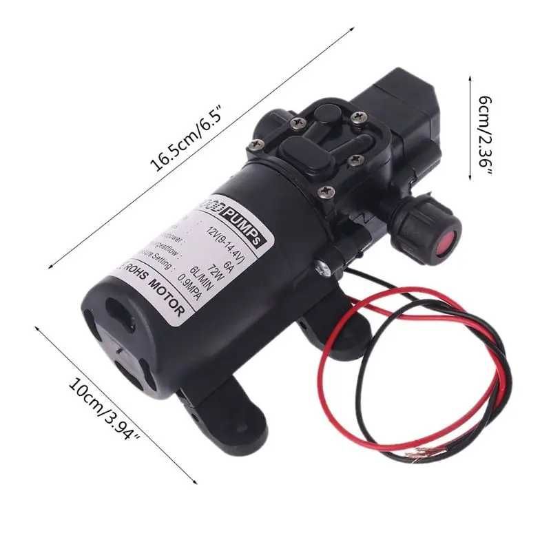 12v 70w 130psi 6l/min   bomba água  diafragma 
 pulverizador  agrícola