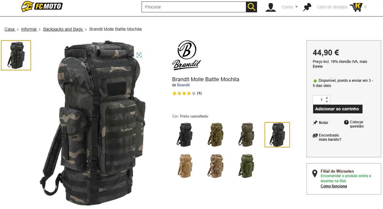 Mochila BrandiT 65L