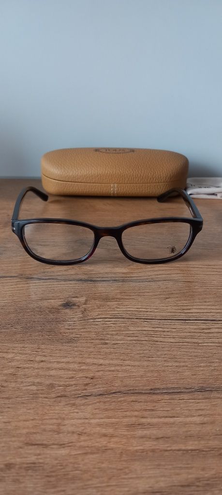 TOD'S NOWE oryginalne okulary oprawki korekcyjne męskie brązowe + etui