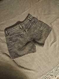 Szorty dziewczęce jeansowe H&M szare rozm. 140, 9-10 lat