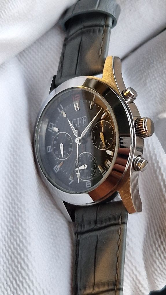 Zegarrr GFF Chrono ! Mechanizm Seiko VD53B ! Pasek Skóra Atlantic ! Ja