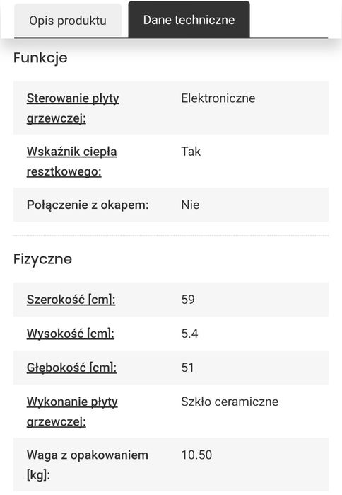 Płyta indukcyjna WHIRLPOOL WL S2760 BF/S