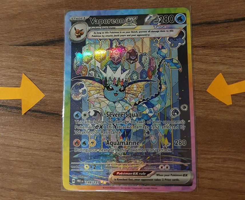 Vaporeon Ex #149 oraz zestaw ładnych rzadkich kart - Pokemon TCG