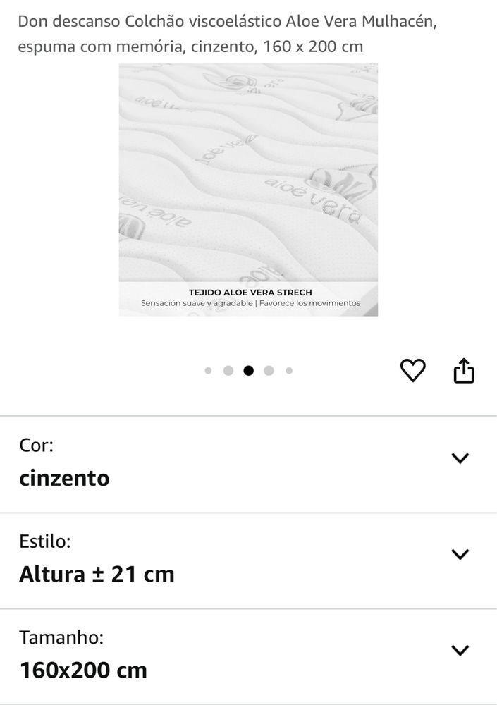 Colchao viscoelastico da Don Colchon