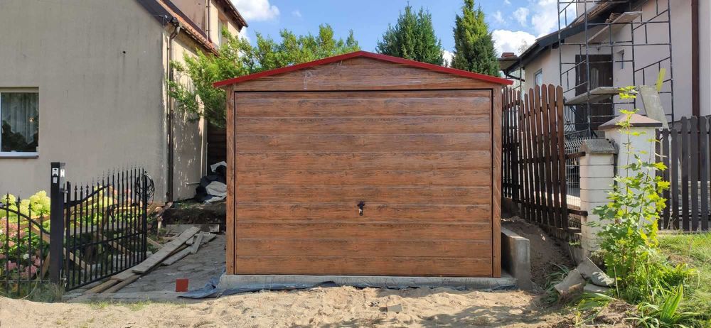 Garaż blaszany 3x5 ( konstrukcja ocynk, transport i montaż gratis)