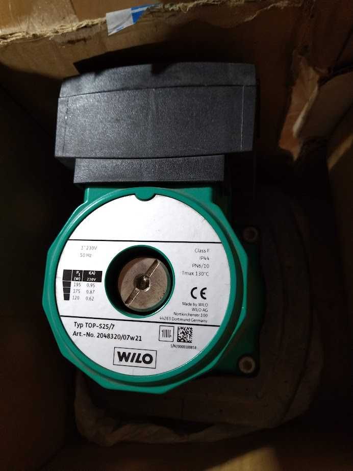 Циркуляционный насос WILO TOP-S 25/7 ЕM PN6/10 + ассортимент DAB, WILO