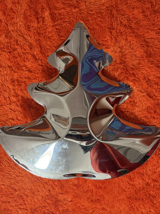 Oskar Zięta zieta studio inox 70 iglak ozdoba choinka lustro metal