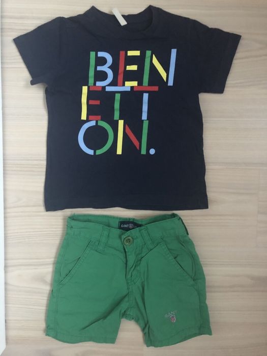Szorty GANT i koszulka Benetton na 3 latka