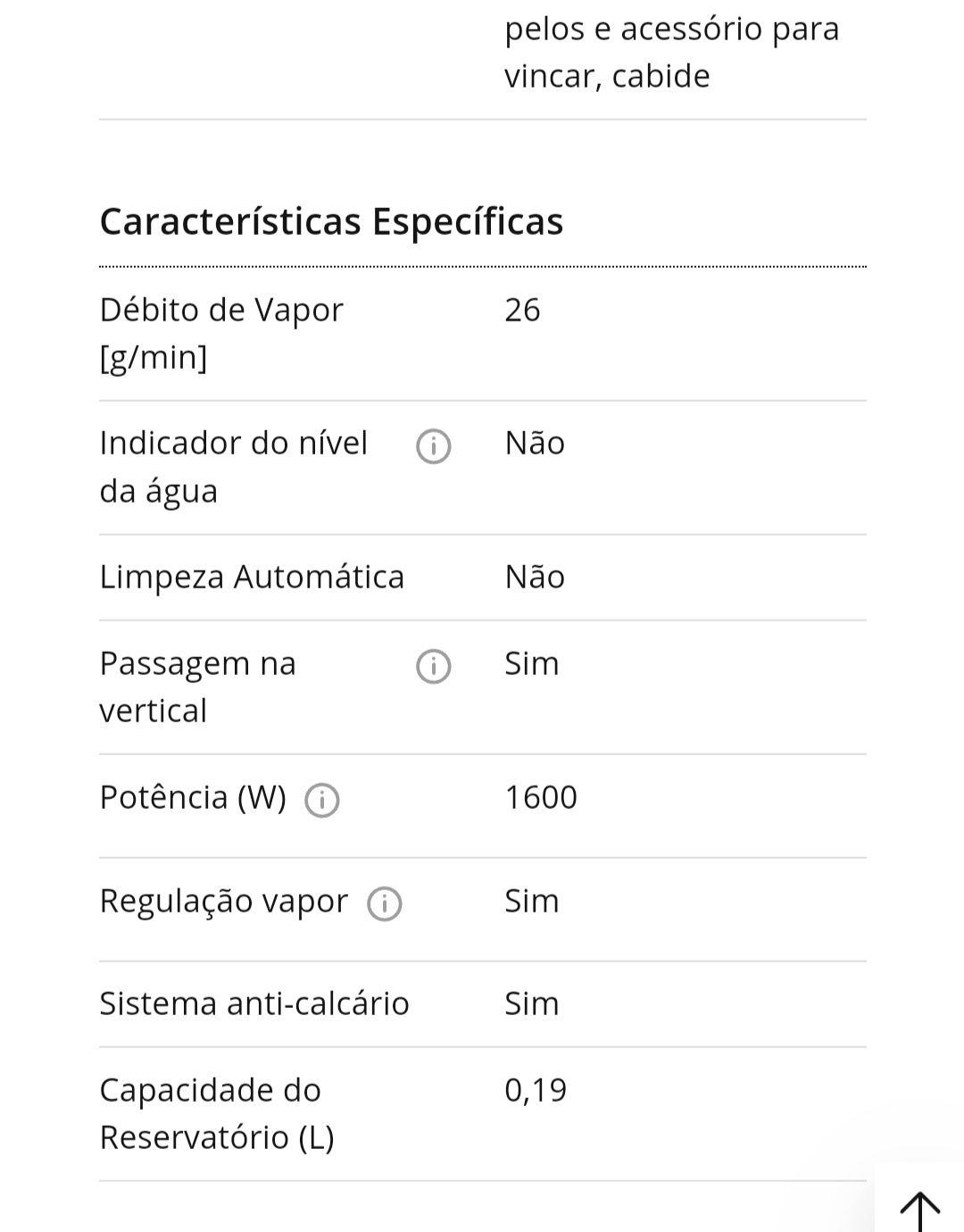 escova de engomar a vapor Rowenta