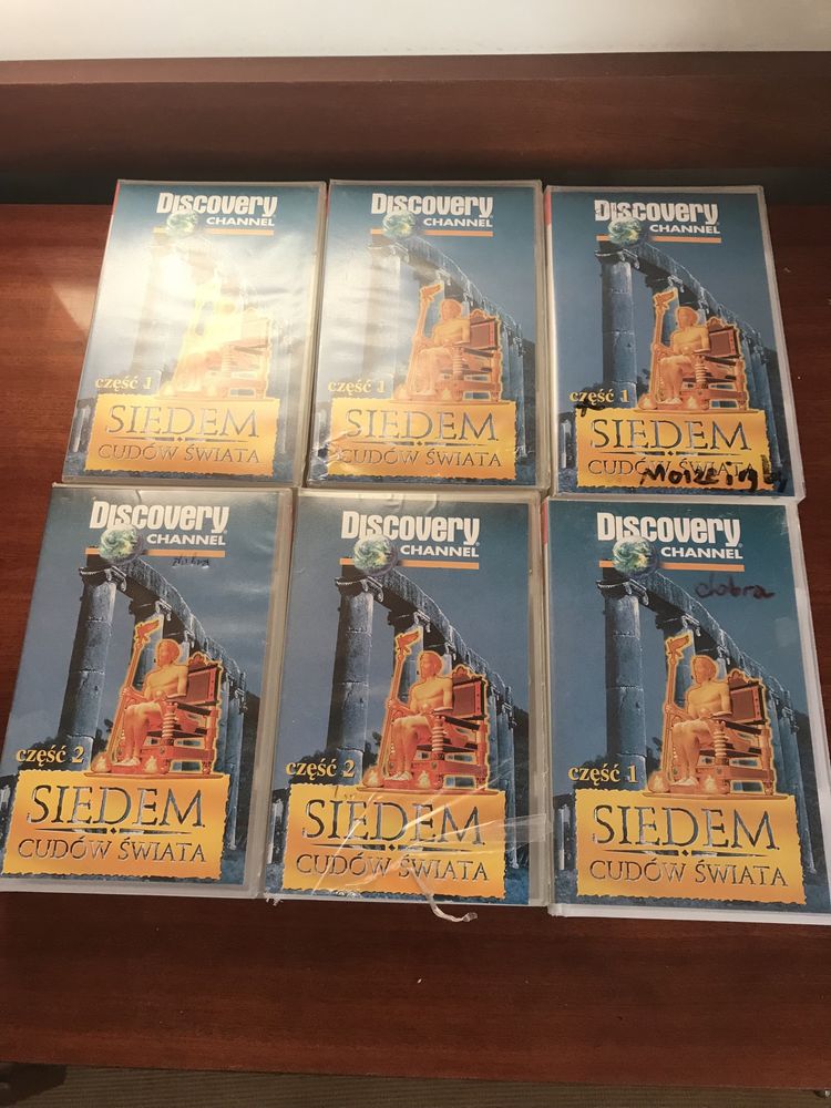 Pudelka kaset VHS Nowe 6 szt