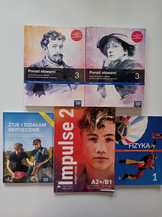Komplet podręczników kl.1 szkoła średnia