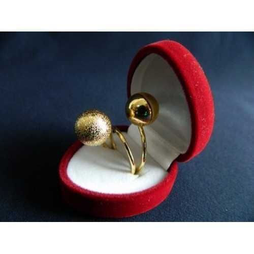 Кольцо два шарика поцелуйчик Xuping