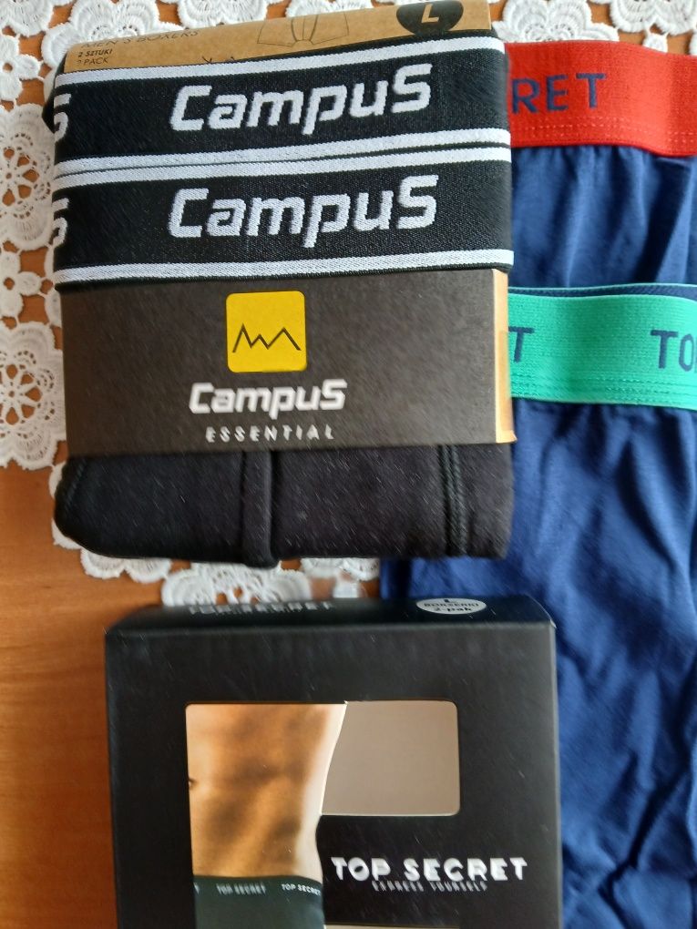 Bokserki męskie 2szt Campus i 2szt To- Secret