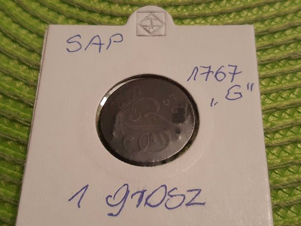 moneta polska SAP z 1767r
