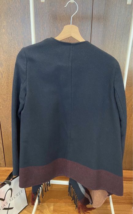 Poncho azul marinho, bershka, tamanhoM